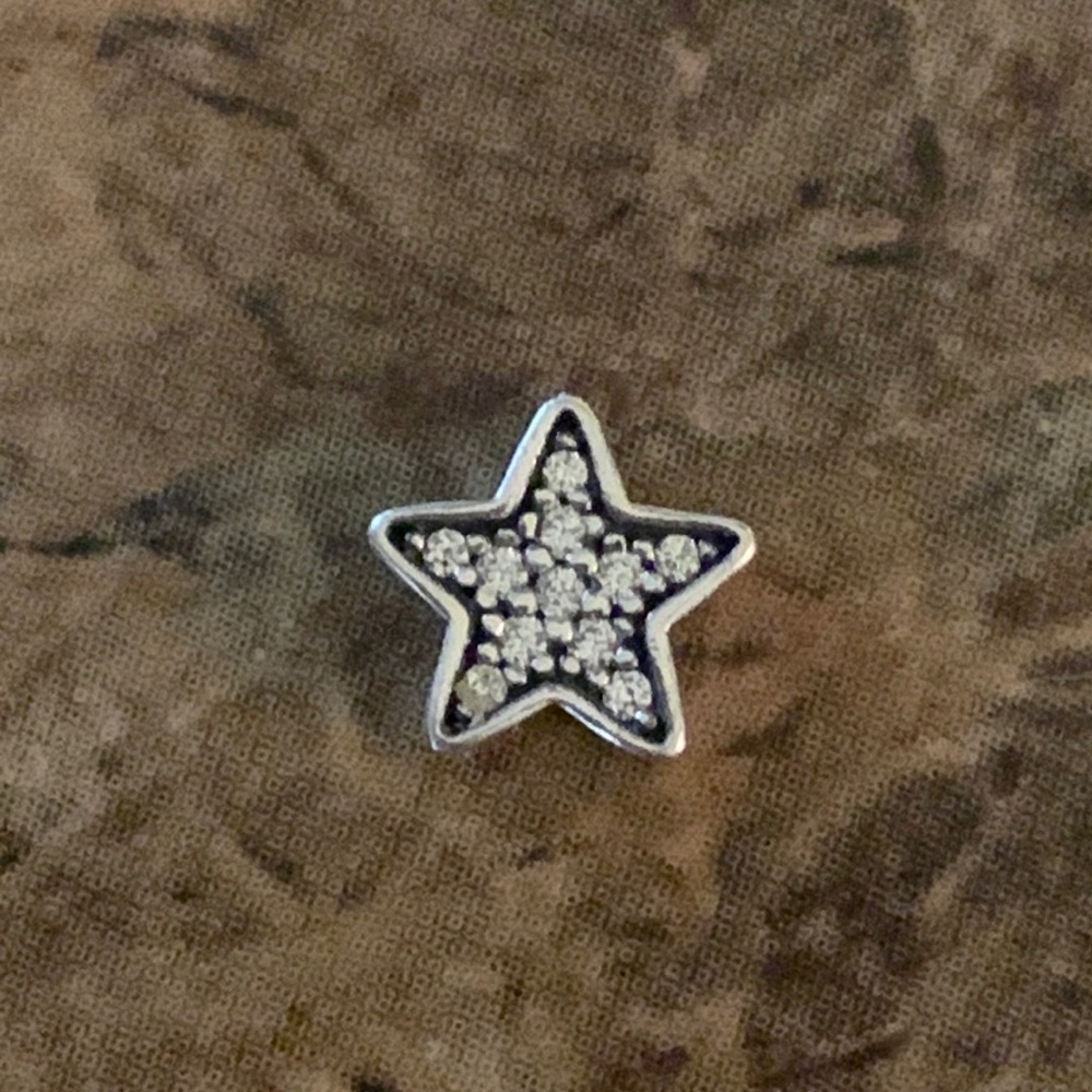 Authentic RETIRED Pandora Wishing Star Petite Locket Charm S925 ALE CZ NWOT!